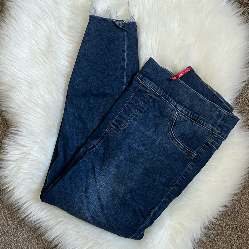 Spanks Distressed Skinny Jeans Jeggings Pull On Pants Size 1X